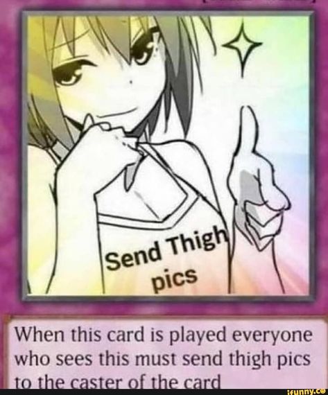 Found on iFunny Trap Cards, Anime Meme Face, Whatsapp Sticker, Funny Yugioh Cards, Mei Mei, Yugioh Cards, Anime Expressions, Fete Anime, Anime Meme