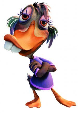 Abby Mallard from the movie Chicken Little - Tell me what you want what you really really want! Abby Mallard, Chicken Little, Mallard, Cartoon Character, Chicken, Film, White