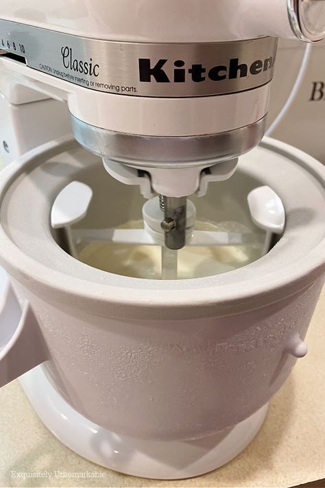 KitchenAid Ice Cream Maker Vanilla Ice Cream Recipe Kitchen Aid Ice Cream Recipes, Kitchenaid Ice Cream, Kitchenaid Ice Cream Maker, Kitchen Aid Ice Cream, Ice Cream Recipes Machine, What Is Healthy Food, Kitchen Aid Recipes, Mixer Recipes, Vanilla Ice Cream Recipe