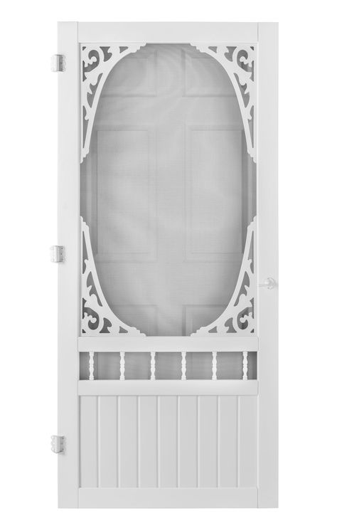 Screen Door For Bedroom, Old Fashioned Screen Doors, Screen Door Alternatives, Screen Doors Farmhouse, Black Screen Doors For Front Door, Screen Doors For Front Door, Wooden Screen Door Ideas, Farmhouse Screen Door, Antique Screen Door