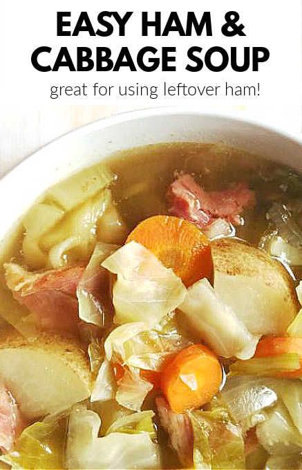 Ham Cabbage Soup, Ham And Cabbage Recipe, Ham Broth, Ham Cabbage, Ham Bone Soup Recipes, Ham Bone Recipes, Soup Ham, Homestyle Recipes, Cabbage Soup Crockpot