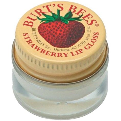 Burt bees strawberry gloss Strawberry Lip Gloss, Burts Bees Lip Gloss, Strawberry Shortcake Outfits, Pngs For Moodboards, Burts Bees Lip, Makeup Lip Gloss, Burt's Bees, Products Makeup, Burts Bees