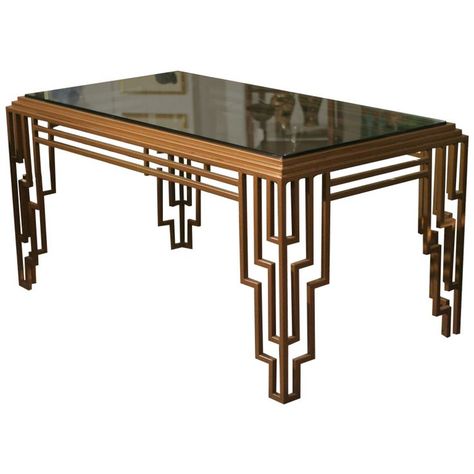 Sizzling Art Deco Furniture – darbylanefurniture.com Dining Table Desk, Art Deco Dining, Art Deco Desk, Art Deco Inspiration, Summer Deco, Streamline Moderne, Art Deco Decor, Esstisch Modern, التصميم الخارجي للمنزل