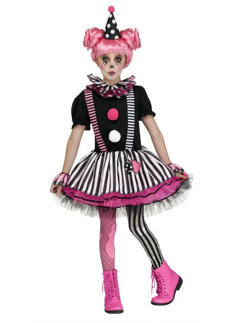 Girl Clown Halloween Costumes, Recital Themes, Girl Clown Costume, Clown Outfit, Clown Costumes, Clown Halloween Costumes, Halloween Circus, Clown Clothes, Halloween Clown