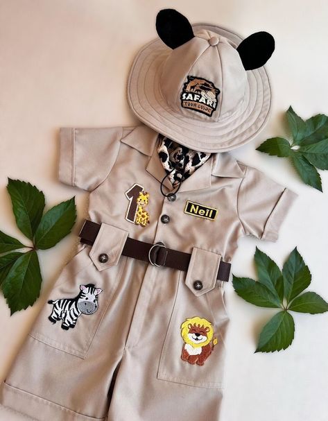 Safari Baby Costume, Baby Safari Outfit, Safari Costume, Safari Outfit, Safari Outfits, Mickey Safari, Wild One Birthday, Mouse Costume, Outfit Halloween