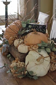 25+ Warm and Welcoming Fall Table Decorating Ideas Table Decorating Ideas, Pumpkins And Gourds, Outside Fall Decor, Table Decorating, Fall Arrangements, Fall Deco, Fall Thanksgiving Decor, Autumn Decorating, Fall Tablescapes