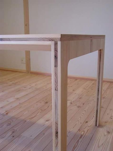 Sandwich Table, Plywood Desk, Cnc Furniture Plans, Table Detail, Plywood Table, Plywood Design, Cnc Furniture, Woodworking Table, Plywood Furniture