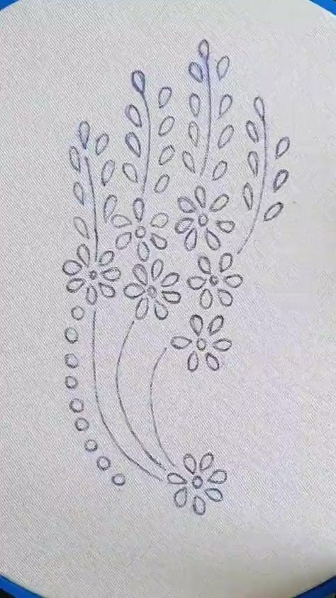 Simple Hand Embroidery Patterns, Textile Art Embroidery, Diy Embroidery Designs, Embroidery Template, Hand Embroidery Patterns Flowers, Sewing Crafts Tutorials, Diy Embroidery Patterns, Basic Embroidery Stitches, Border Embroidery Designs