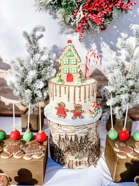 Gender Reveal Gingerbread, Christmas Themed Birthday Party, Gingerbread Gender Reveal, Gingerbread Birthday Party, Gender Reveal Food, Christmas Gender Reveal, Gender Reveal Baby Shower Themes, Gender Reveal Party Ideas, Reveal Party Ideas