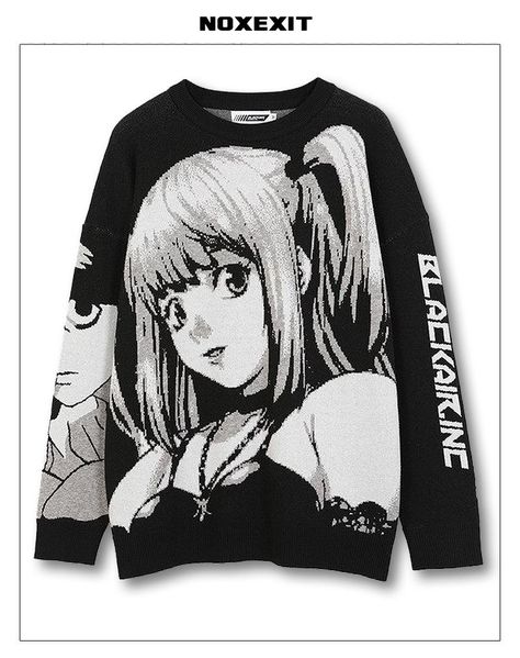 Harajuku Winter, Cartoon Streetwear, Harajuku Fashion Kawaii, Kawaii Sweater, Goth Streetwear, Estilo Harajuku, Streetwear Sweater, Fashion Japanese, Oversized Sweater Women