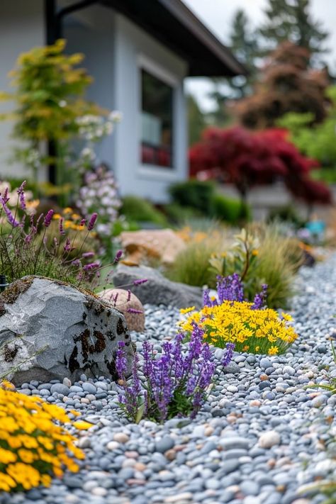 Low Maintenance Landscaping Ideas Pacific Northwest Modern Pnw Landscaping, Pacific Northwest Landscaping Ideas, Pacific Northwest Landscaping, Zen Courtyard, Pnw House, Low Maintenance Landscaping Ideas, Low Maintenance Landscaping Front Yard, Pacific Northwest Style, Low Water Landscaping