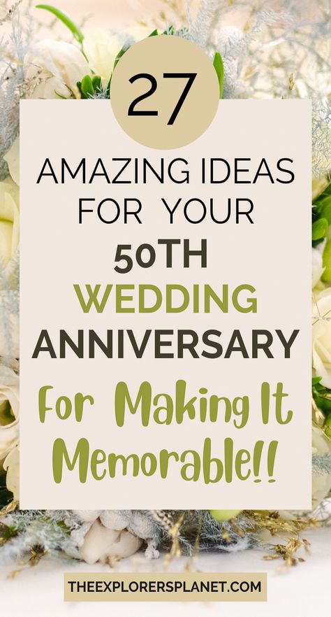 Planning for your golden anniversary ?Here are the best 50th wedding anniversary party ideas for your parents - Have fun planning the perfect party of 50 years of marriage with these tips and ideas !! . #Unlocking #Your #the #Magic #HomeTrends #Celebration #Ideas #Dream #Wedding #Motivation #CreativeIdeas #Create #to #Trends 50 Years Anniversary Party Ideas, 50 Wedding Anniversary Party Ideas, 50th Wedding Anniversary Ideas, 50th Wedding Anniversary Party Ideas, 50 Wedding Anniversary Centerpieces, 50th Anniversary Party Ideas, Golden Anniversary Decorations, 60th Wedding Anniversary Decorations, Wedding Anniversary Party Ideas