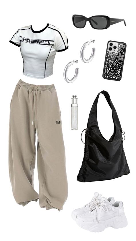 #outfitinspo Baggy Pants Crop Top, Fashion Magazine Aesthetic, Magazine Aesthetic, Practice Outfits, Casual Preppy Outfits, Trendy Outfits For Teens, Easy Trendy Outfits, Couture Runway, Pinterest Closet