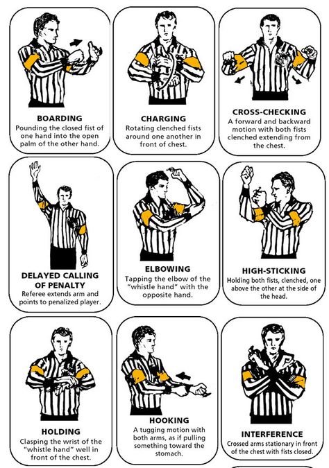 Basic Rules: NHL Hockey - Visual Guide Quotes Girlfriend, Nhl Wallpaper, Hockey Rules, Hockey Party, Hockey Boards, Hockey Quotes, Hockey Memes, Hockey Baby, Hand Signals