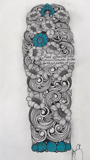 Western Tattoos For Women Sleeve, Punchy Tattoos, Western Luxury, Tattoos Lion, Tattoos Heart, Tattoos Floral, Arm Sleeve Tattoos For Women, Fine Line Art, Cowgirl Tattoos