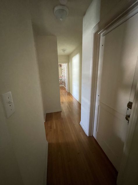 Hallway Paint Colors To Brighten, How To Brighten A Dark Hallway, Dark Hallway Ideas Brighten, Brighten Dark Hallway, Long Dark Hallway, Dark Hallway Ideas, Painted Hallway, Hallway Paint Colors, White Hallway