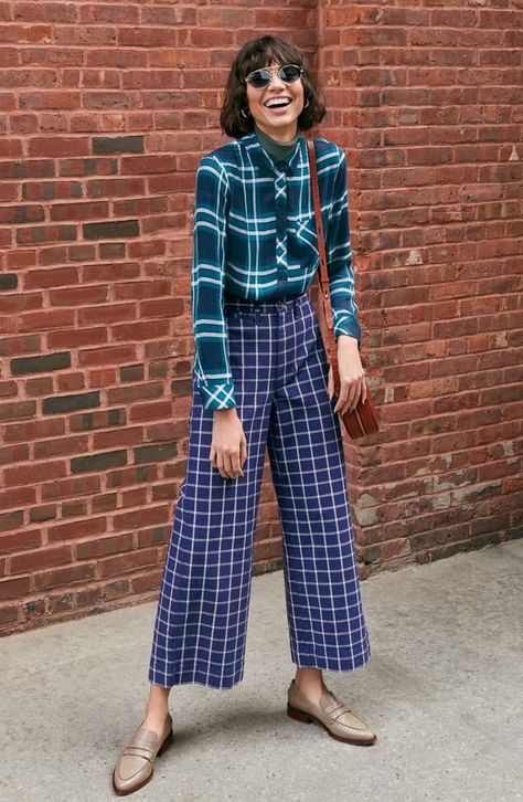 Mixing Prints Fashion, Plaid Shirt Outfits, Nordstrom Anniversary Sale, Eclectic Fashion, Work Wardrobe, Looks Style, Anniversary Sale, Mode Inspiration, Autumn Fashion Women