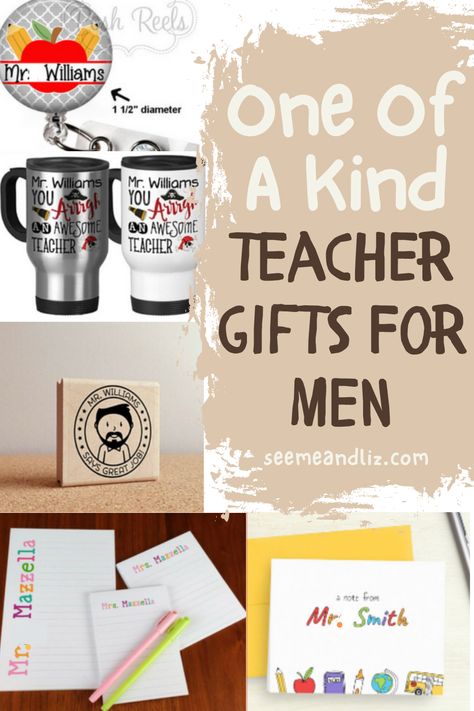 End of the year teacher gifts for men can be hard to find. Finding the perfect present to thank your male teacher for all their hard work and dedication throughout the school year can be a challenge. Whether you’re looking for something unique, useful, or a personal gift that expresses your gratitude, we’ve got the perfect gift ideas to show your appreciation. Male Teacher Appreciation Gifts, Teacher Gifts For Men, Male Teachers, Diy Teacher Christmas Gifts, Male Teacher Gifts, Unique Teachers Gift, Unique Desk, Male Teacher, Best Teacher Gifts