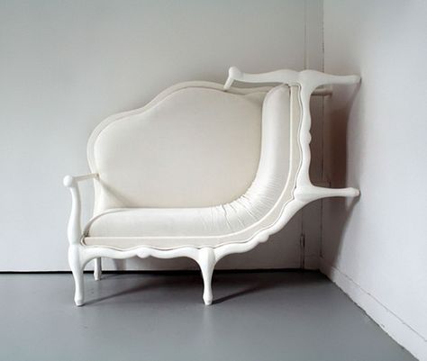 Surreal and Playful Furniture By Lila Jang - #home #interiors #design #weird #surrrealism #white Weird Furniture, Desain Ui, Unusual Furniture, Sofa Wall, Poltrona Vintage, Play Furniture, Unique Chair, Funky Furniture, Creative Furniture