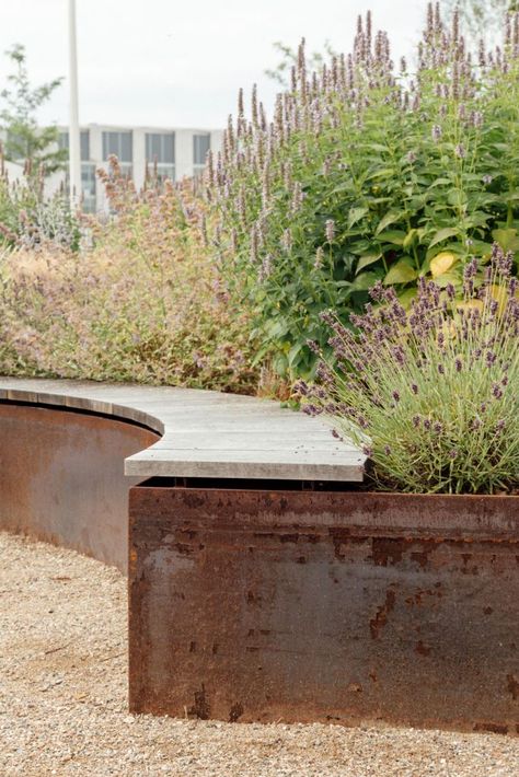 Magneten Sensory Garden by MASU Planning « Landscape Architecture Platform | Landezine Shed Inspiration, Planning Landscape, Landscaping Layout, Detail Arsitektur, Patio Small, Sensory Garden, Garden Architecture, Have Inspiration, Metal Planters