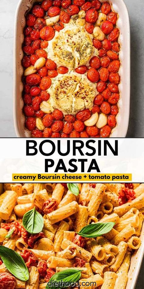 Get ready to fall in love with Boursin pasta – it’s about to become your go-to weeknight dinner. If you haven’t had a chance to try it yet, you’re in for a treat. This TikTok-famous pasta is super simple to put together and delivers a rich, creamy dish in just 30 minutes! Cheese And Tomato Pasta, Boursin Pasta Recipe, Tips And Tricks For Life, Diethood Recipes, Life Tips And Tricks, Boursin Pasta, Chicken Primavera Pasta, Boursin Recipes, Cheese And Tomato