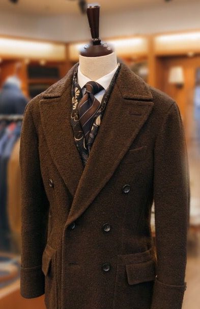 Gentleman Style Party Wear Blazers, Prom Jacket, Long Brown Coat, Men Prom, Brown Tweed Blazer, Winter Blazer, Brown Tweed, Dapper Style, Classy Men