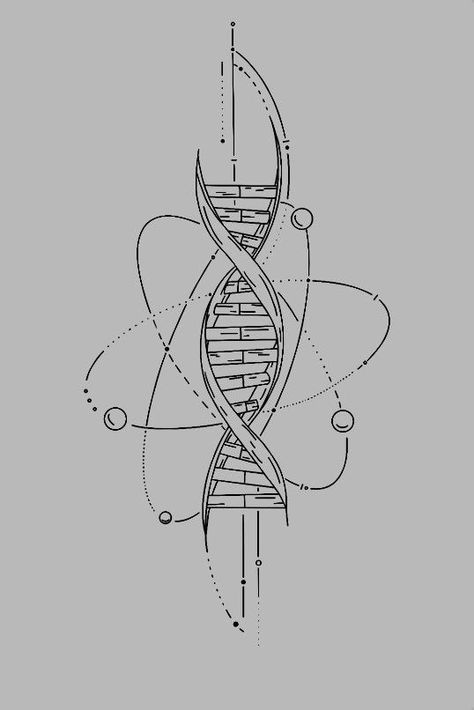 Dna Tattoo Design, Small Feather Tattoo, Dna Drawing, Dna Tree, Dna Tattoo, Wrist Tattoo Ideas, Majestic Tree, Tree Tattoos, Sacred Geometry Tattoo