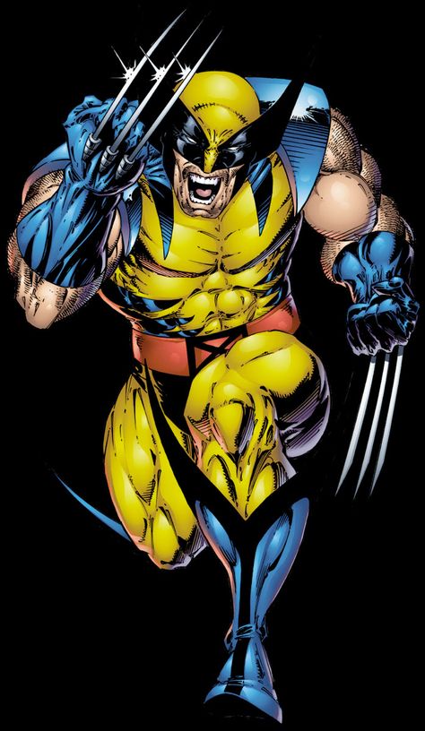 Classic Yellow & Blue Wolverine Suit Wolverine Cartoon, Wolverine Film, Wolverine Character, Wolverine Comic, Wolverine Art, The Wolverine, Univers Marvel, Wolverine Marvel, Arte Dc Comics