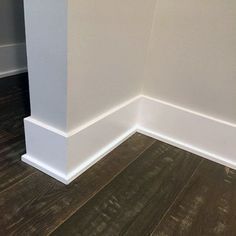 Baseboard Ideas, Tall Baseboards, Modern Baseboards, Farmhouse Trim, Baseboard Styles, Baseboard Trim, Baseboard Molding, House Trim, Floor Molding