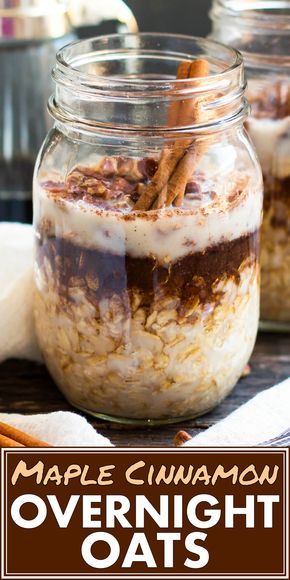 Overnight Oats Maple Syrup, Breakfast Oatmeal Recipes Overnight Oats, Best Healthy Overnight Oats Recipe, Fruitless Overnight Oats, Maple Cinnamon Overnight Oats, Rolled Oats Recipe Breakfast Overnight Oatmeal, Overnight Oats Without Banana, No Bake Overnight Oats, Overnight Gluten Free Oats