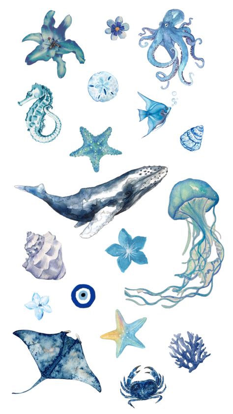 #ocean #oceanaesthetic #whale #shells #aesthetic #pinterest #shufflefyp #shuffleinspo #fish #starfish #evileye #octopus #flowers #flower #aestheticboard #seaanimals #seashells #seashell #seahorse Marine Life Collage, Seahorse Aesthetic Wallpaper, Under Sea Aesthetic, Under Ocean Aesthetic, Under The Sea Aesthetic, Seahorse Aesthetic, Marine Life Aesthetic, Starfish Aesthetic, Sealife Wallpaper