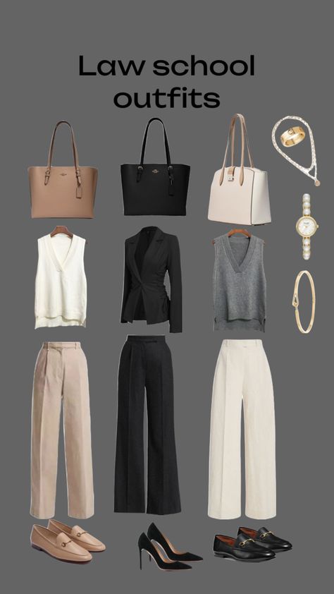 #lawandorder #lawstudent #lawschool #aeathetic #schoolvibes #outfitinspiration Cute Easy Outfits For School, Law School Fashion, Law School Outfit, Court Outfit, Stylish Business Outfits, Law School Inspiration, Lawyer Fashion, University Outfit, Lawyer Outfit