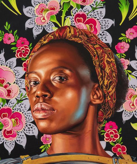 Kehinde Wiley Art, Africa Beauty, Inspiring Paintings, Portrait Artists, Kehinde Wiley, Human Drawing, Contemporary Portrait, Gcse Art, Performance Artist