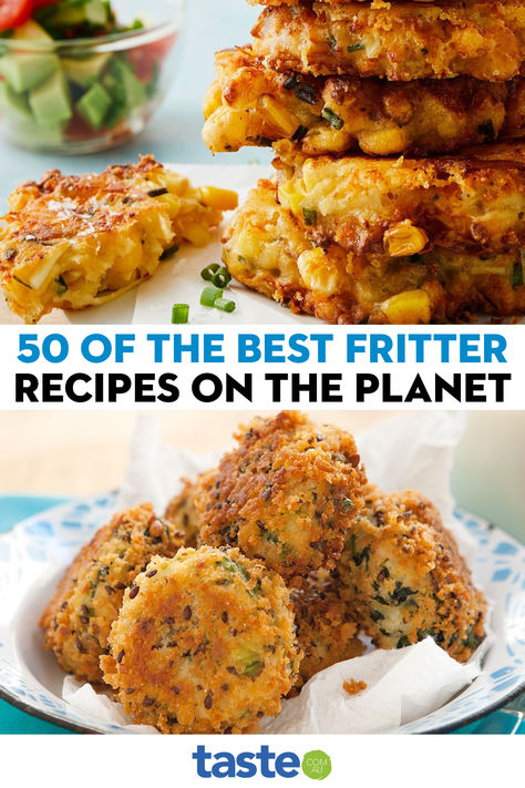 Fast, easy and family-friendly – it��’s no wonder we’re flipping over fritters. Some of these are ready in 15 minutes and are great served cold as snacks or lunchbox fillers the next day. (Insider tip: the air fryer ones on slide 6 are a gamechanger!) Keto Fritters, Lunchbox Fillers, Apple Fritter Recipe, Copycat Food, Vegetable Fritters, Awesome Desserts, Savoury Snacks, Fritters Recipe, Work Lunches