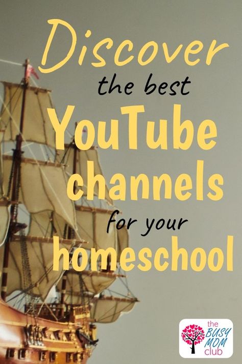 Have you thought about using YouTube to supplement your homeschool? Are you overwhelmed with the amount of bad material on there? Check out these YouTube channels that are educational and perfect to supplement your homeschool studies. I have organized these educational YouTube channels by age and subject, so they are super easy to navigate and find what you want. You will find YouTube channels for preschool thru high school, as well as tons of subjects like math, geography, bible, and more! Educational Youtube Channels, Learning Websites For Kids, Free Homeschool Curriculum, Homeschool Books, Homeschool Education, Homeschool Schedule, Homeschool Learning, Homeschool History, Homeschool Life