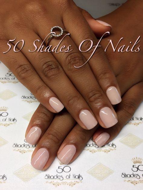 Bio Sculpture Gel overlays 90s Nails Short, Short Round Acrylic Nails Fall, Acrylic Overlay Nails Short Natural, Gel Overlay Nails Natural Short, Short Builder Gel Nails, Oval Nails Short, Short Rounded Acrylic Nails, Gel Overlay Nails, Bio Gel Nails