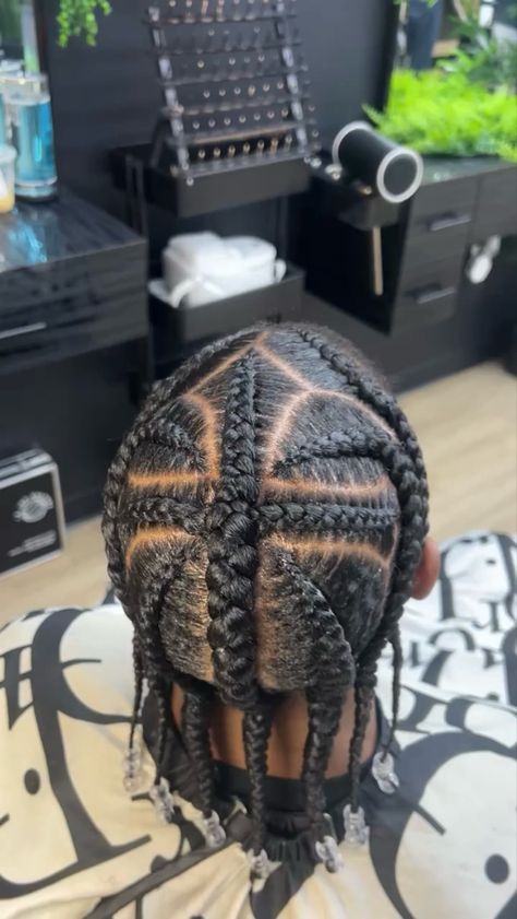 #chromeheart #cornrows #menshair #blackhairstyles #braids Cornrow Braids With Designs, Men Hairstyles Black Man, Criss Cross Braids Men, Zigzag Cornrows Men, Men Stitch Braids, Male Braid Styles, Blackhairstyles Braids, Cornrows Men, Male Braids