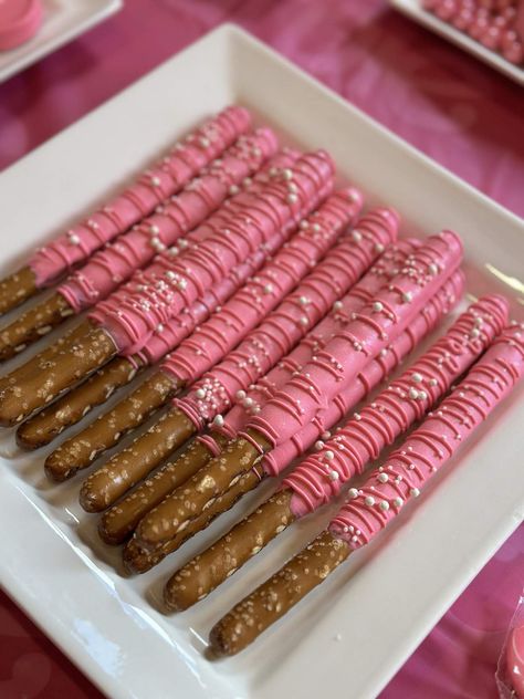 Barbie Birthday Party  | CatchMyParty.com Barbie Birthday Party Simple, Barbie Birthday Party 6, Barbie Theme Candy Table, Barbie Donut Party, Barbie Fairytopia Birthday Party, 21st Barbie Birthday Party, Barbie Birthday Party 5, Barbie Birthday For Kids, Barbie Second Birthday Party