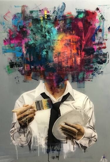 Sage Barnes, Kunst Inspiration, Art Classique, Modern Canvas Art, Abstract Portrait, Wall Art Canvas Painting, Painting Art Projects, Surreal Art, 그림 그리기