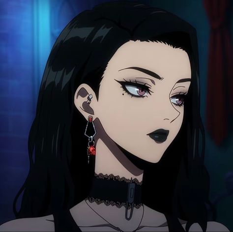 Anime Goth Female, Drawing Edits, Anime Goth, Edits Aesthetic, Queen Anime, Chinese Art Girl, Anime Cover Photo, Gothic Anime, Art Wallpaper Iphone