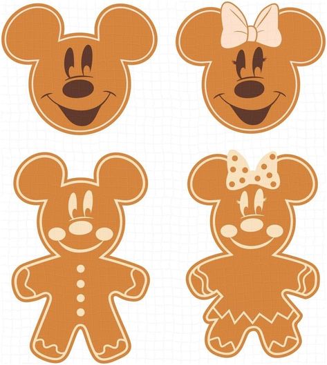 Disney Christmas Crafts, Disney Decorations, Gingerbread Svg, Jul Diy, Disney Diy Crafts, Disney Christmas Decorations, Gingerbread Party, Cricut Christmas Ideas, Acrylic Ideas