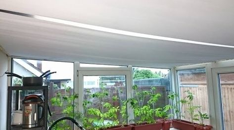 Diy Conservatory Roof Blinds, Conservatory Blinds Ideas Diy, Conservatory Curtain Ideas, Conservatory Roof Ideas, Ceiling Blinds, Conservatory Curtains, Conservatory House, Conservatory Roof Blinds, Diy Conservatory