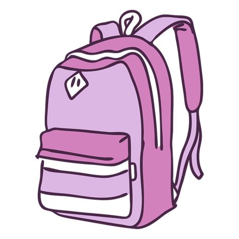 School bag color doodle #AD , #AFFILIATE, #AFFILIATE, #bag, #color, #doodle, #School Backpack Doodle Easy, Backpack Doodle, Bag Doodle, Pink School Bags, Doodle Png, Botanical Flowers Print, Bag Illustration, School Icon, Drawing Bag