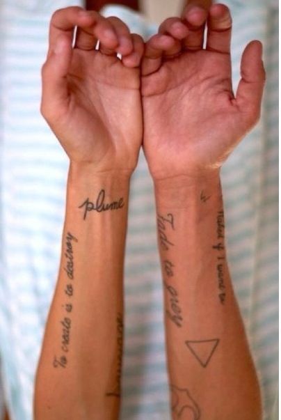 A bunch of small tattoos Tatuagem Masculina Pequena, O Tattoo, 문신 디자인, Trendy Tattoos, Tattoo Placement, Forearm Tattoos, Piercing Tattoo, Mini Tattoos, Love Tattoos