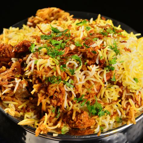 Hyderabadi Biryani Photography, Dum Biryani Photography, Mutton Biryani Photography, Hyderabad Biryani, Mutton Dum Biryani, Rice Fritters, Clay Pot Rice, Tasty Rice Recipes, Title Png