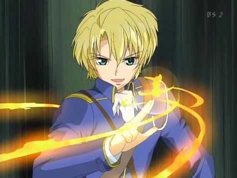 Wolfram von Bielefeld Wolfram Von Bielefeld, Kyo Kara Maoh, Anime Magic, Fire Magic, Magic Powers, Wolfram, Anime Boys, Mad Hatter, Me Me Me Anime