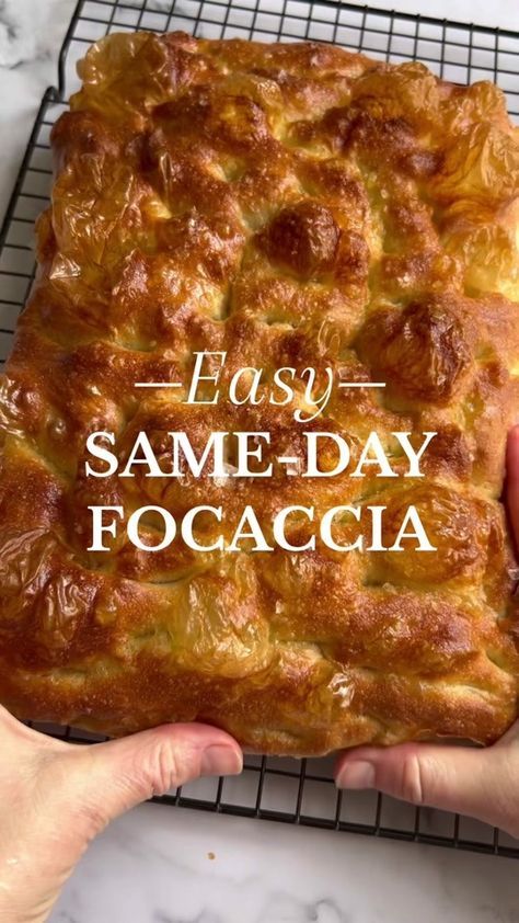 (50)Focaccia is the perfect bread to start with if you’re a bread beginner... | Focaccia Recipes | TikTok Ficashia Bread Recipe, Easy Foccacia Bread Fast, Foccacia Bread Recipes Quick, Same Day Focaccia Bread, Bread Beginner, Foccacia Bread Recipes, Bread Tiktok, Overnight Focaccia, Focaccia Recipes