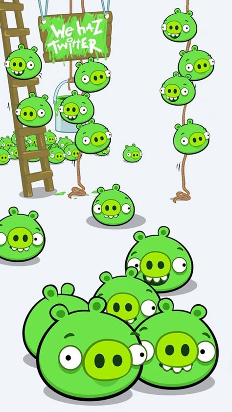 Pigs from angry birds Baby Teething Chart, Teething Chart, Angry Birds Pigs, Cartoon Network Characters, Pig Wallpaper, Hex Color Palette, Film Anime, Childhood Games, Angry Bird