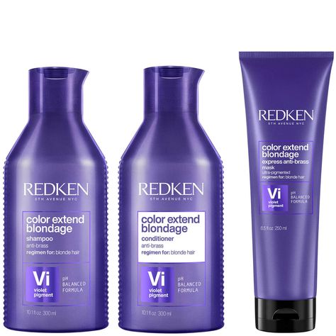 Redken Purple Shampoo, Shampoo For Blonde Hair, Hair Toner, Redken Color, Toning Shampoo, Hair Regimen, Pigment Coloring, Purple Shampoo, Yellow Tones