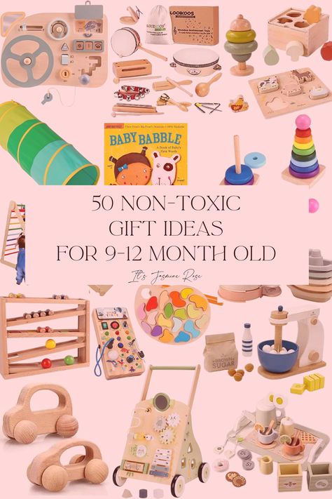 Making the holidays special by choosing toys that matter! 🎅 Explore my handpicked nontoxic gifts and 50 gift ideas for 9-12 month olds for one-year-olds, ensuring a festive season filled with safe play, creativity, and lots of smiles. #MomGoals #SafeToys #HolidayMagic Christmas For 9 Month Old, Best Toys For 9-12 Months, Christmas For 7 Month Old, Christmas Gift For 7 Month Old, 12 Month Old Toys 1 Year Gift Ideas, Toys For 12 Month Olds, 7 Month Old Christmas Presents, 5 Month Old Christmas Gift, Christmas Gifts For 6 Month Old Girl